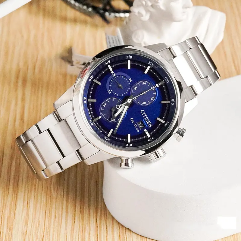 Citizen Analog Eco-Drive Blue Dial Men's Watch- CA0610-52L